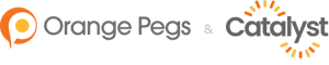 Catalyst and orange pegs logo