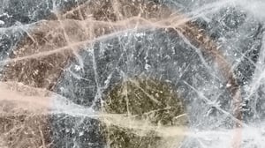 the surface of scratched ice